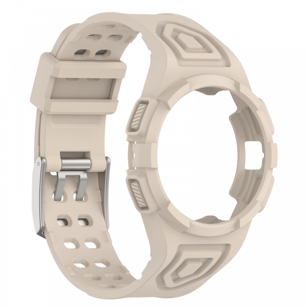 רצועה לשעון - Samsung Galaxy Watch6 40mm עשוי מ - סיליקון בצבע - שנהב לבן