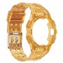 רצועה לשעון - Samsung Galaxy Watch6 44mm עשוי מ - סיליקון בצבע - כתום שקוף