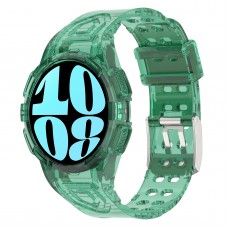 רצועה לשעון - Samsung Galaxy Watch6 44mm עשוי מ - סיליקון בצבע - ירוק שקוף