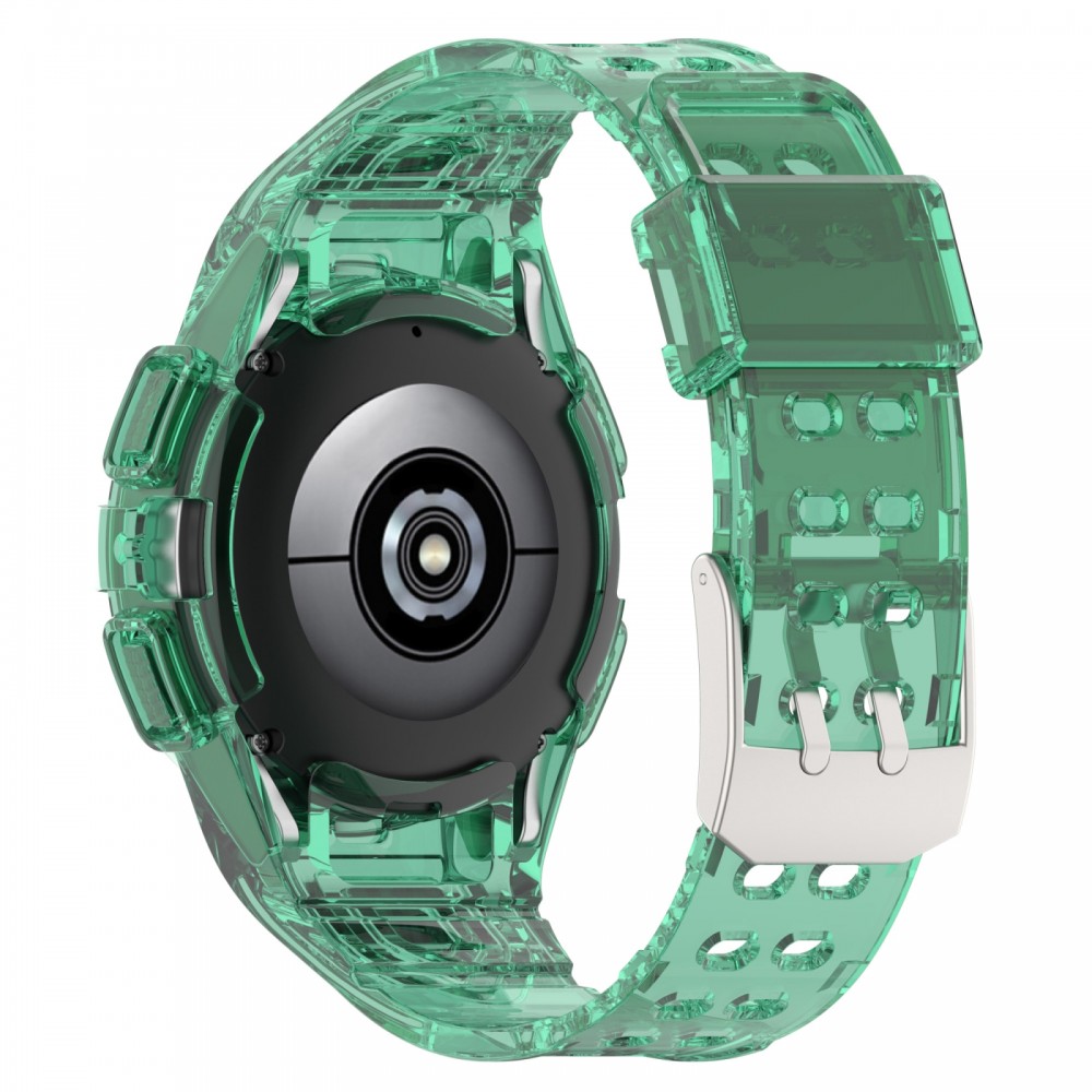 רצועה לשעון - Samsung Galaxy Watch6 44mm עשוי מ - סיליקון בצבע - ירוק שקוף