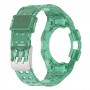 רצועה לשעון - Samsung Galaxy Watch6 44mm עשוי מ - סיליקון בצבע - ירוק שקוף