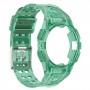 רצועה לשעון - Samsung Galaxy Watch6 44mm עשוי מ - סיליקון בצבע - ירוק שקוף