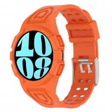 רצועה לשעון - Samsung Galaxy Watch6 44mm עשוי מ - סיליקון בצבע - תפוז