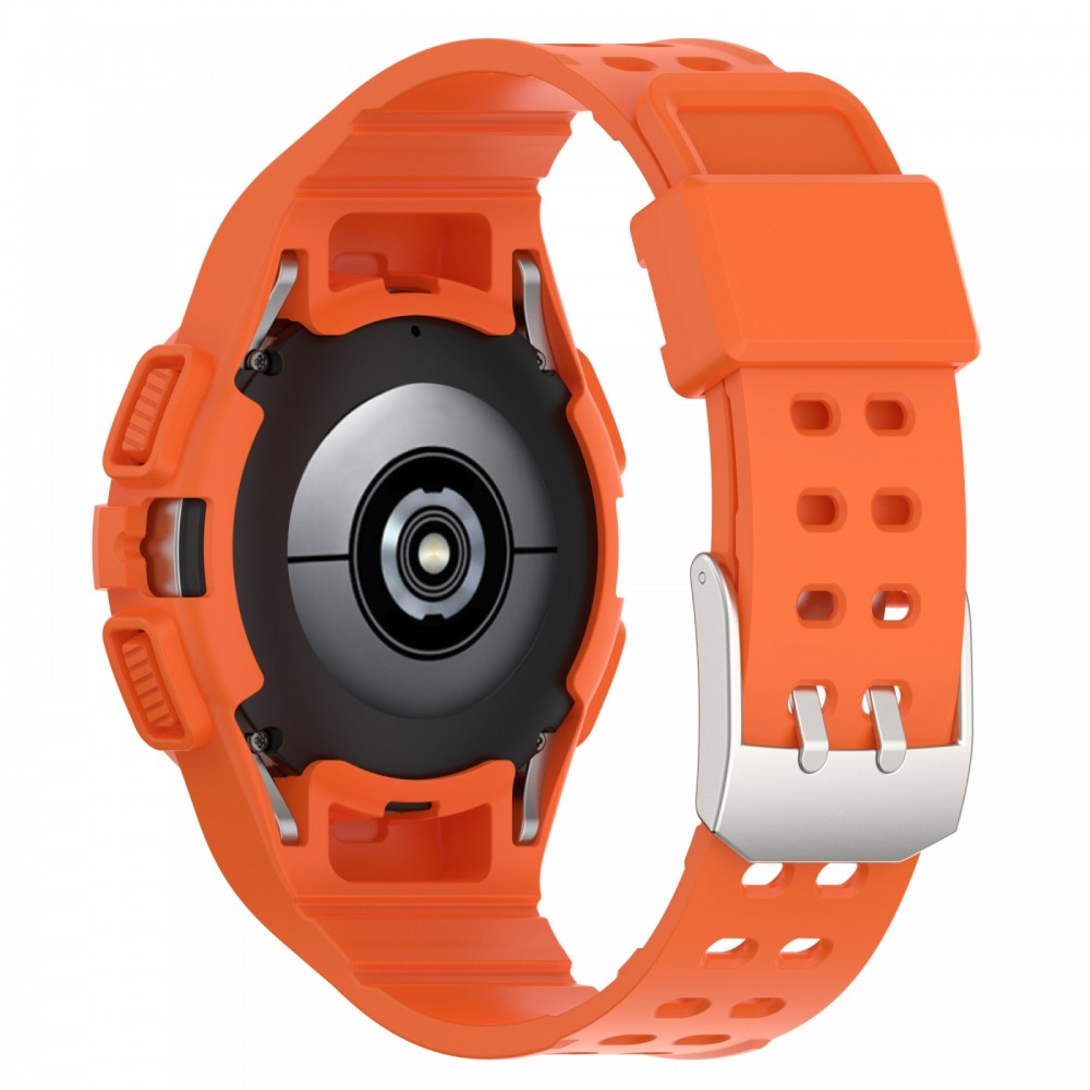 רצועה לשעון - Samsung Galaxy Watch6 44mm עשוי מ - סיליקון בצבע - תפוז
