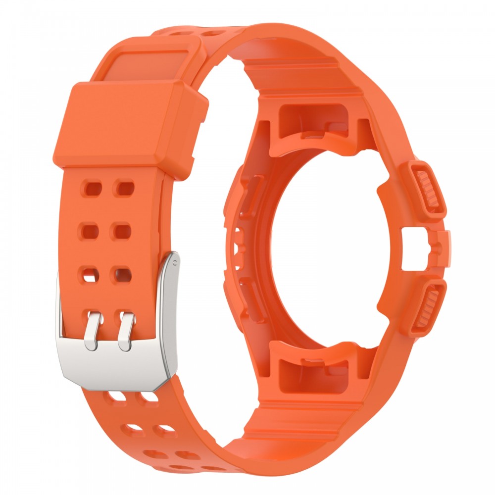 רצועה לשעון - Samsung Galaxy Watch6 44mm עשוי מ - סיליקון בצבע - תפוז