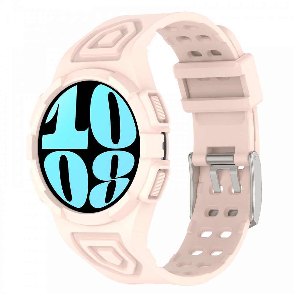 רצועה לשעון - Samsung Galaxy Watch6 44mm עשוי מ - סיליקון בצבע - ורוד