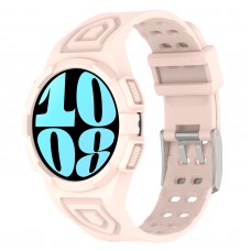 רצועה לשעון - Samsung Galaxy Watch6 44mm עשוי מ - סיליקון בצבע - ורוד