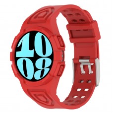 רצועה לשעון - Samsung Galaxy Watch6 44mm עשוי מ - סיליקון בצבע - אדום
