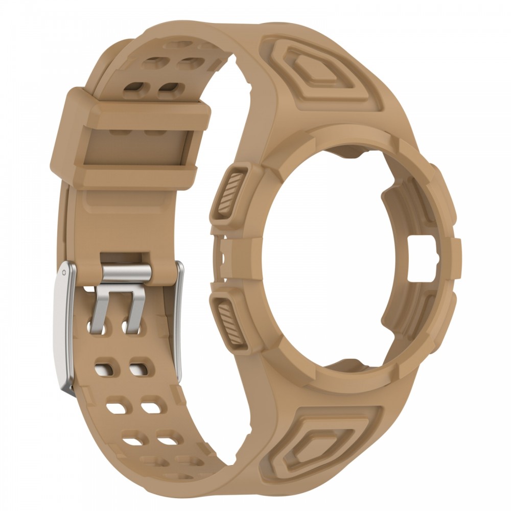 רצועה לשעון - Samsung Galaxy Watch6 44mm עשוי מ - סיליקון בצבע - חום