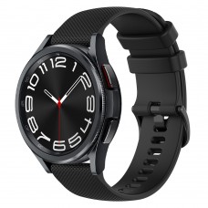 רצועה לשעון - Samsung Galaxy Watch6 Classic 47mm עשוי מ - סיליקון בצבע - שחור