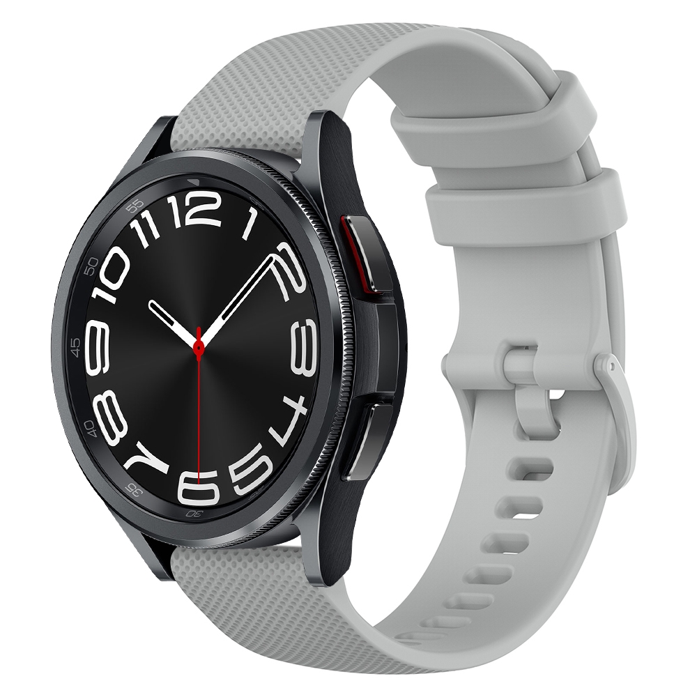 רצועה לשעון - Samsung Galaxy Watch6 Classic 47mm עשוי מ - סיליקון בצבע - אפור