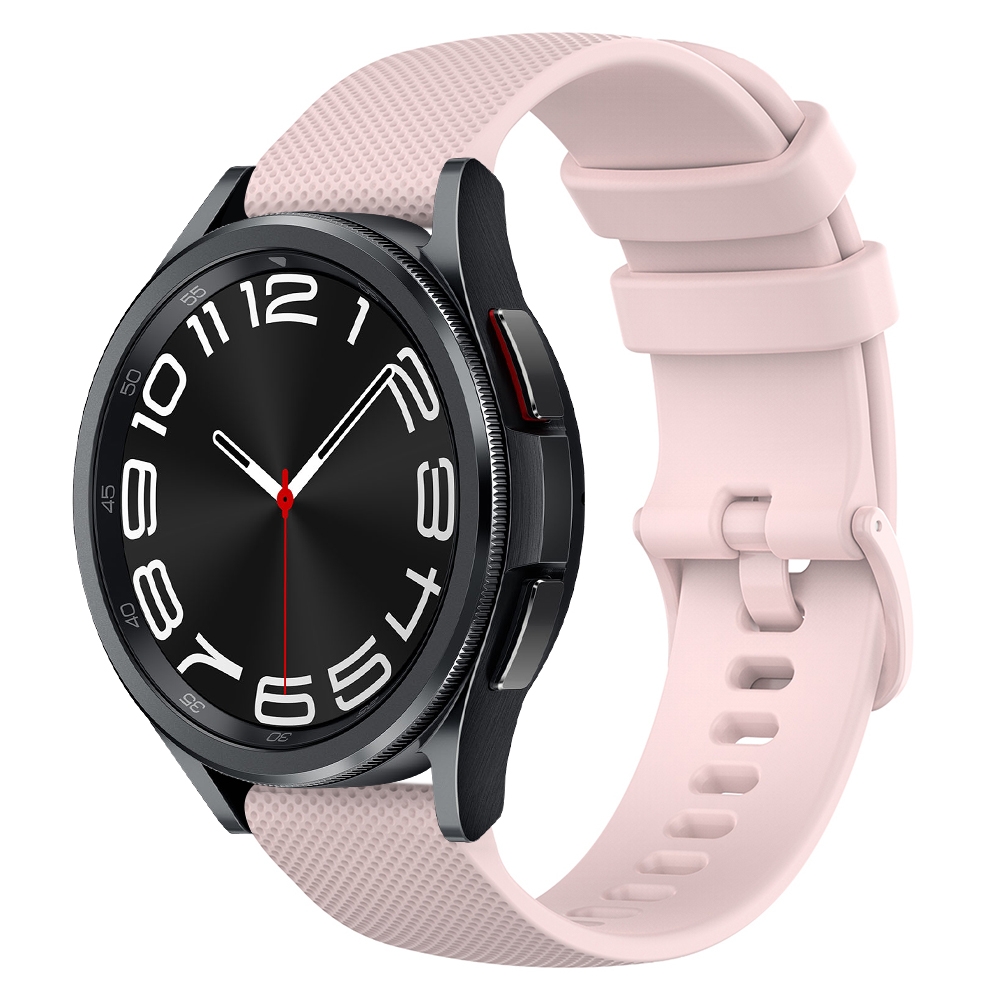 רצועה לשעון - Samsung Galaxy Watch6 Classic 47mm עשוי מ - סיליקון בצבע - ורוד
