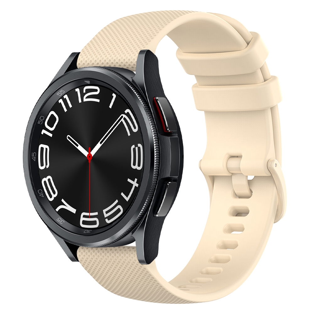 רצועה לשעון - Samsung Galaxy Watch6 Classic 47mm עשוי מ - סיליקון בצבע - באז