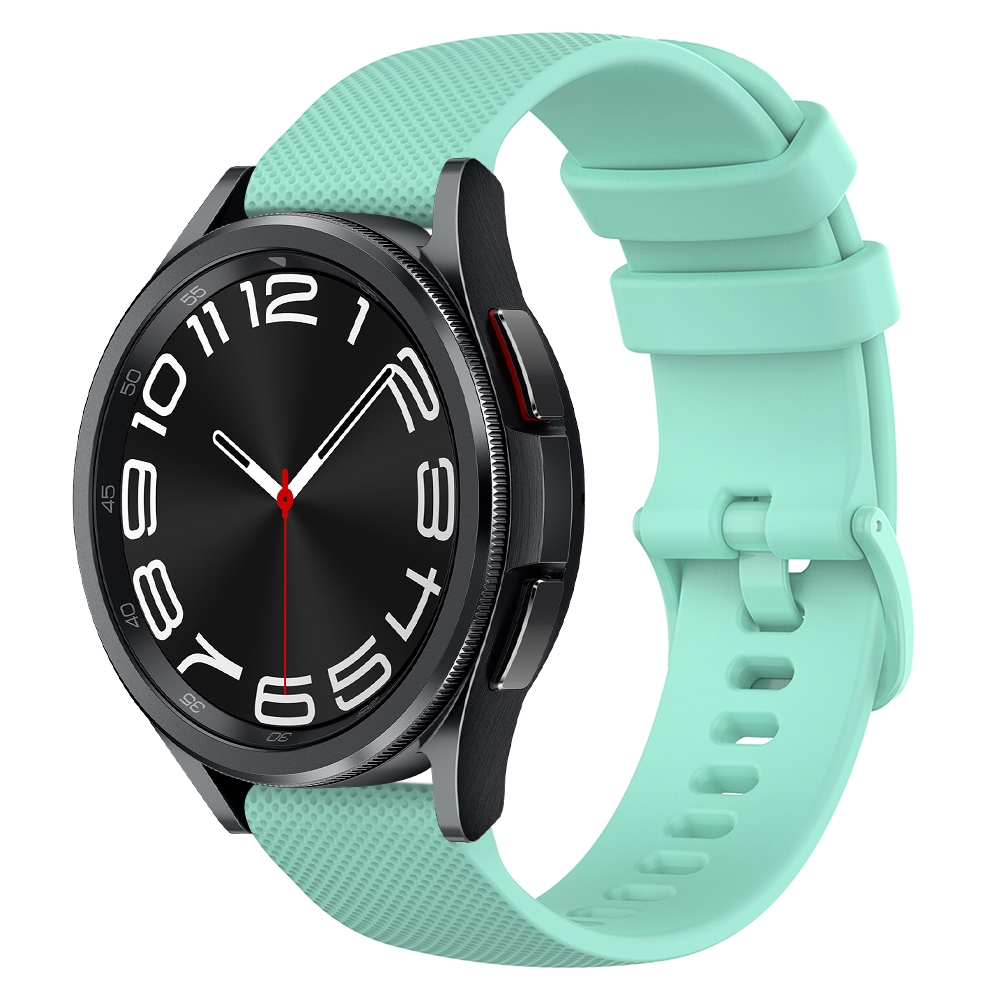 רצועה לשעון - Samsung Galaxy Watch6 Classic 47mm עשוי מ - סיליקון בצבע - ירוק כחלחל