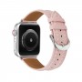 רצועה לשעון - Apple Watch SE (2022) 40mm עשוי מ - עור בצבע - ורוד