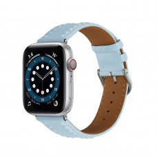 רצועה לשעון - Apple Watch SE (2022) 40mm עשוי מ - עור בצבע - כחול