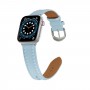 רצועה לשעון - Apple Watch SE (2022) 40mm עשוי מ - עור בצבע - כחול