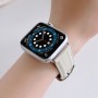 רצועה לשעון - Apple Watch SE (2022) 40mm עשוי מ - עור בצבע - לבן חלבי