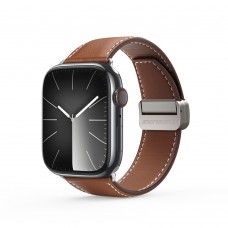 רצועה לשעון - Apple Watch SE (2022) 44mm עשוי מ - עור בצבע - חום