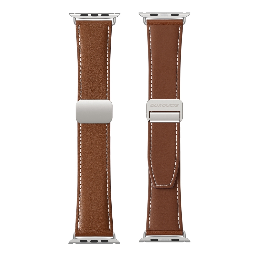 רצועה לשעון - Apple Watch SE (2022) 44mm עשוי מ - עור בצבע - חום