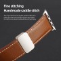 רצועה לשעון - Apple Watch SE (2022) 44mm עשוי מ - עור בצבע - חום
