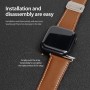 רצועה לשעון - Apple Watch SE (2022) 44mm עשוי מ - עור בצבע - חום
