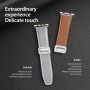 רצועה לשעון - Apple Watch SE (2022) 44mm עשוי מ - עור בצבע - אפור