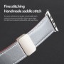 רצועה לשעון - Apple Watch SE (2022) 44mm עשוי מ - עור בצבע - אפור