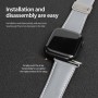 רצועה לשעון - Apple Watch SE (2022) 44mm עשוי מ - עור בצבע - אפור