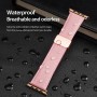 רצועה לשעון - Apple Watch SE (2022) 44mm עשוי מ - עור בצבע - ורוד