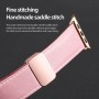 רצועה לשעון - Apple Watch SE (2022) 44mm עשוי מ - עור בצבע - ורוד