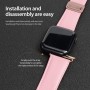 רצועה לשעון - Apple Watch SE (2022) 44mm עשוי מ - עור בצבע - ורוד