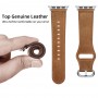 רצועה לשעון - Apple Watch Series 9 45mm עשוי מ - עור בצבע - מרקם סוס משוגע חום אדום