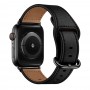 רצועה לשעון - Apple Watch Ultra 2 49mm עשוי מ - עור בצבע - שחור