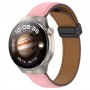 רצועה לשעון - Huawei Watch 4 עשוי מ - עור בצבע - ורוד