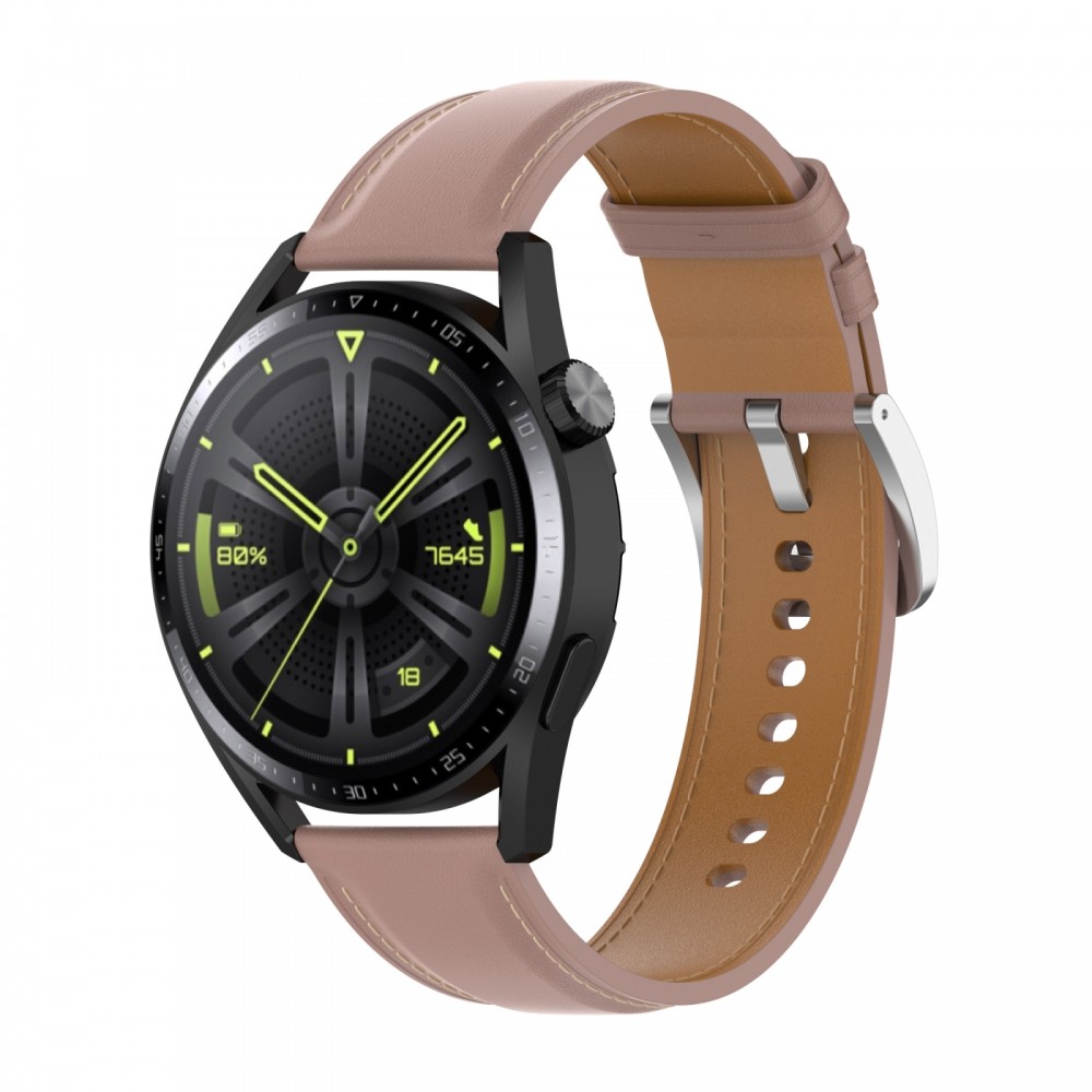 רצועה לשעון - Huawei Watch GT 3 42mm עשוי מ - עור בצבע - ורוד