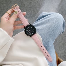 רצועה לשעון - Samsung Galaxy Watch Active2 44mm עשוי מ - עור בצבע - ורוד
