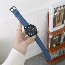 רצועה לשעון - Samsung Galaxy Watch Active2 44mm עשוי מ - עור בצבע - כחול