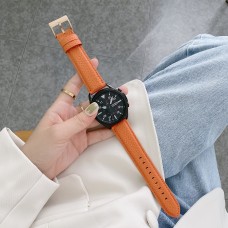 רצועה לשעון - Samsung Galaxy Watch Active2 44mm עשוי מ - עור בצבע - תפוז