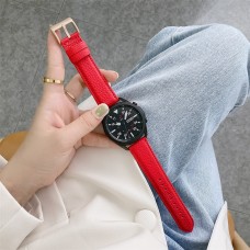 רצועה לשעון - Samsung Galaxy Watch Active2 44mm עשוי מ - עור בצבע - אדום