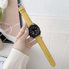 רצועה לשעון - Samsung Galaxy Watch Active2 44mm עשוי מ - עור בצבע - צהוב
