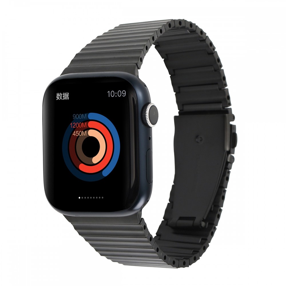 רצועה לשעון - Apple Watch SE (2022) 40mm עשוי מ - מתכת בצבע - שחור