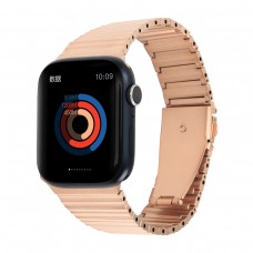 רצועה לשעון - Apple Watch SE (2022) 40mm עשוי מ - מתכת בצבע - זהב ורד