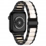 רצועה לשעון - Apple Watch Series 9 41mm עשוי מ - מתכת בצבע - לבן שחור