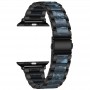 רצועה לשעון - Apple Watch Series 9 41mm עשוי מ - מתכת בצבע - כחול שחור