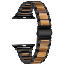 רצועה לשעון - Apple Watch Series 9 41mm עשוי מ - מתכת בצבע - חום שחור