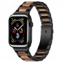 רצועה לשעון - Apple Watch Series 9 41mm עשוי מ - מתכת בצבע - חום שחור