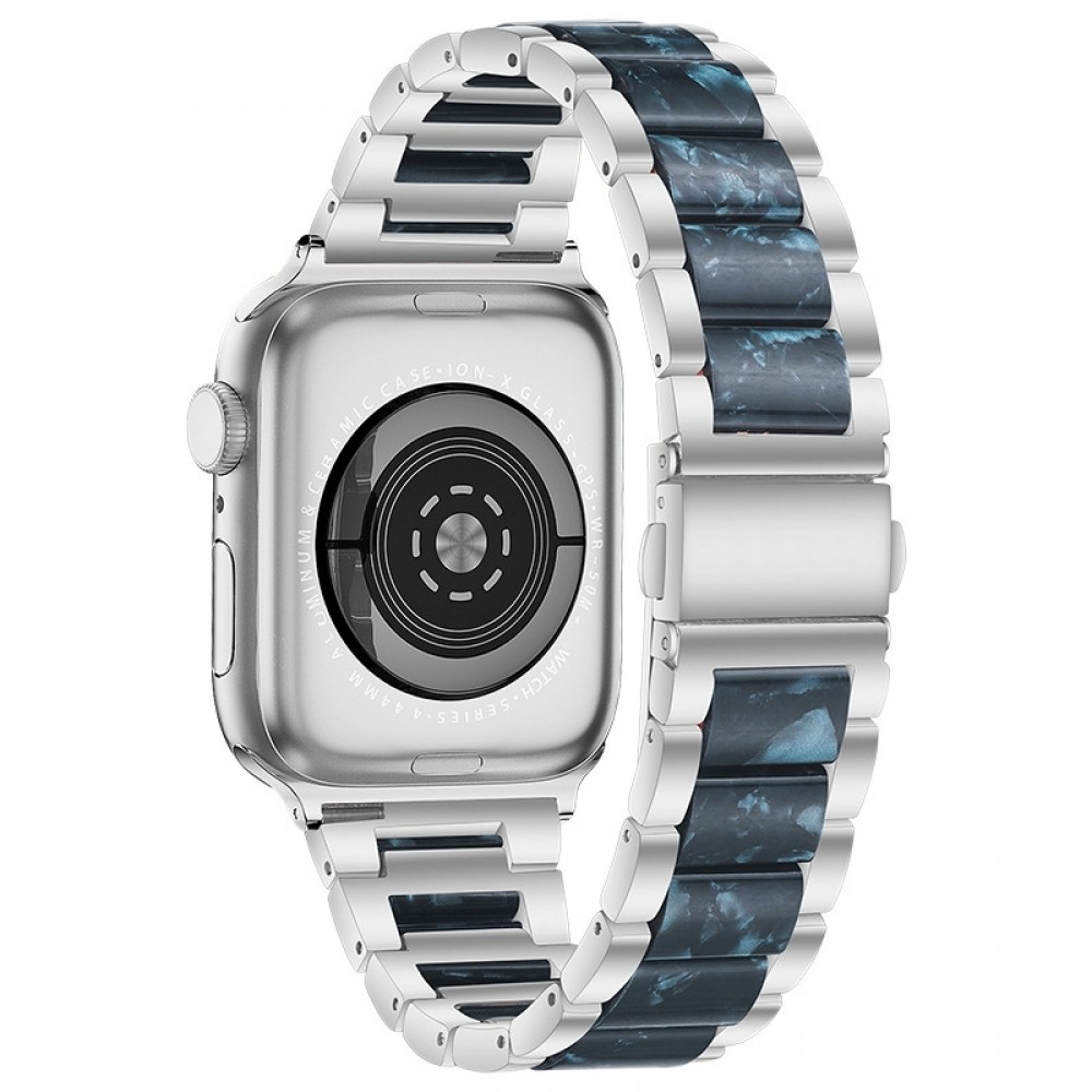 רצועה לשעון - Apple Watch Series 9 41mm עשוי מ - מתכת בצבע - כחול כסף