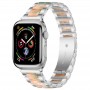 רצועה לשעון - Apple Watch Series 9 41mm עשוי מ - מתכת בצבע - ורוד כסף