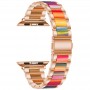 רצועה לשעון - Apple Watch Series 9 41mm עשוי מ - מתכת בצבע - צבע זהב ורד
